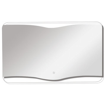 Transolid Grace LED-Backlit Mirror With Touch Sensor, 35.43"x1.18"x23.62"
