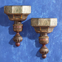 Antique Trompe L'Oeil Sconces - Wall Sconces