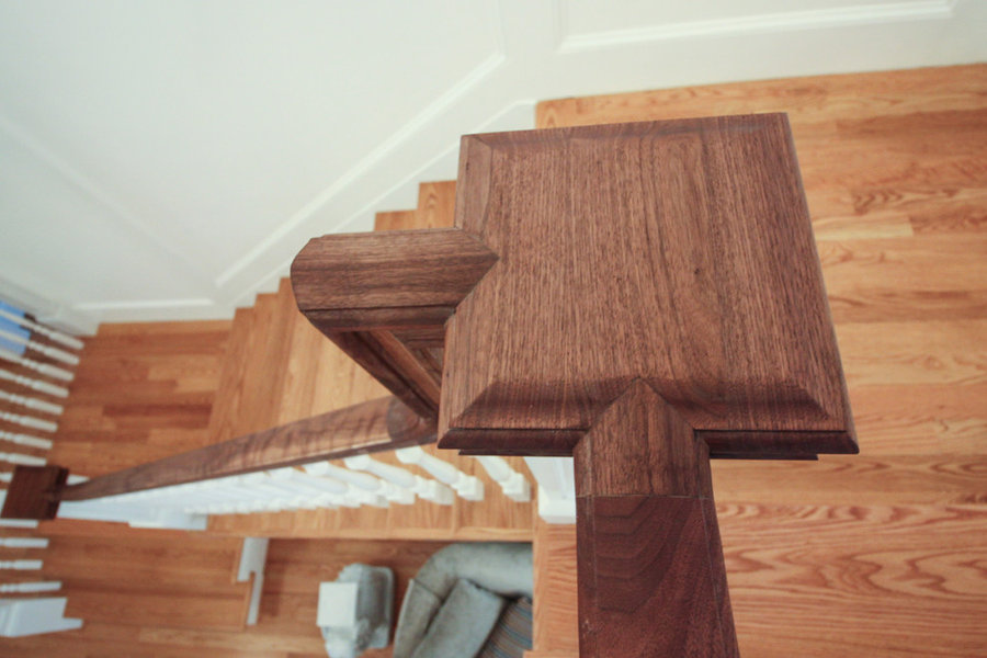 Elegant Wall-Mounted Craftsman Style Staircase, Arlington VA 22205