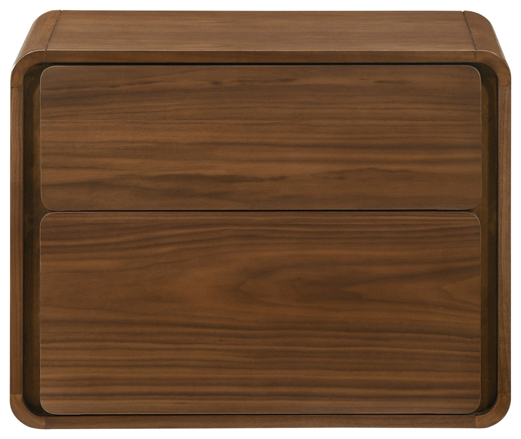 Modrest Dustin Modern Walnut Nightstand | Stylish & Sleek