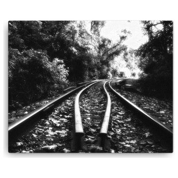 Lead Me Into The Light Black and White Canvas Wall Art Print, 16" X 20"