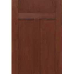 Front Single Door 80 Fiberglass Craftsman 3 Panel Solid - Front Doors
