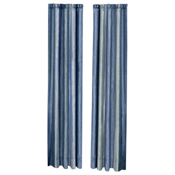 Ombre Window Panels, Set of 2, Blue, 84"