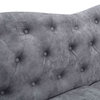 Gewnee Classic Traditional Living Room Upholstered Sofa, Grey
