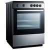 Summit CLRE24 24"W 2.4 Cu. Ft. Capacity - Black / Stainless Steel