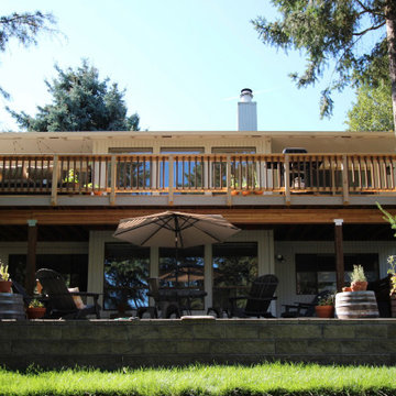 Addition with a waterproof deck above