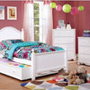Furniture of America Poppy Transitional Wood Full Panel Kids Bed in White