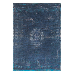 Louis De Poortere - Blue Night Fadingworld Transitional Rug, 2'7"x4'11" Rectangle - Area Rugs