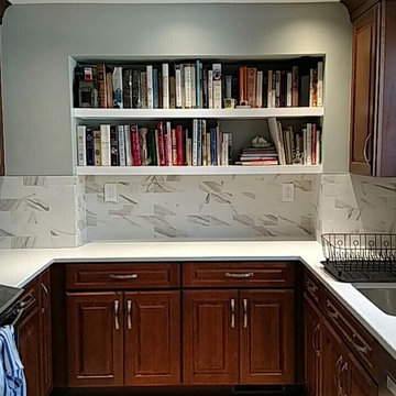 Raised Panel Cherry Kitchen in Philadelphia Townhouse