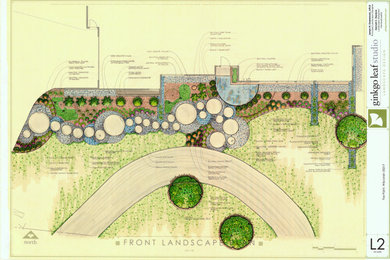 Mid-Century Modern Front Landscape - Fox Point, WI