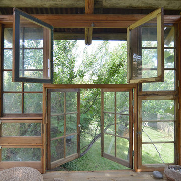 My Houzz: Meditation Room Made With Reclaimed Windows