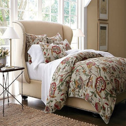 Crewel Embroidered Duvet and Shams - Products