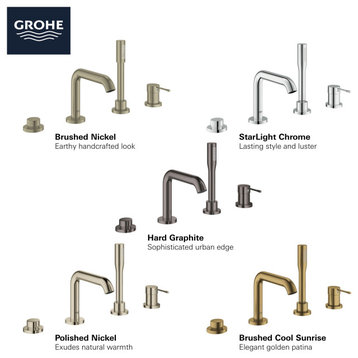 Grohe 19 578 A Essence Deck Mounted Roman Tub Filler - Brushed Nickel