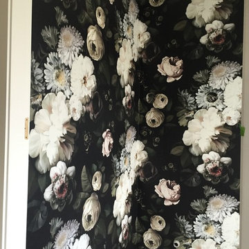 Ellie Cashman Dark Floral Powder Room