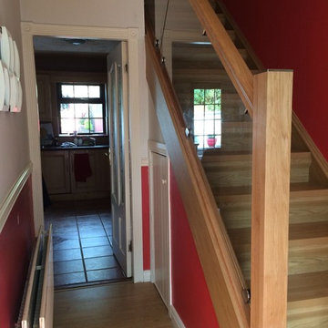 Staircase Renovation Steps & Glass Accessories