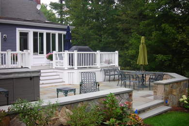 Inspiration for a timeless patio remodel in Boston