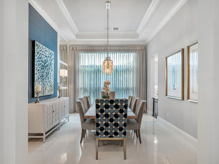 Transitional Dining Room - Great Room