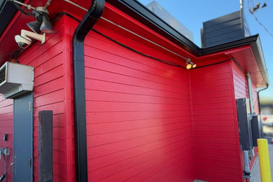Example of an exterior home design in Austin