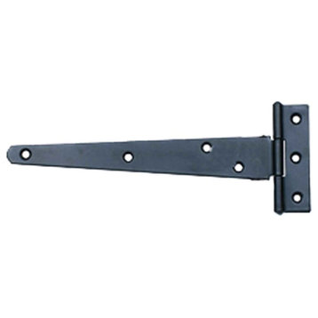 Tee Strap T-Hinge Large Black For Barn Doors or Large Gates 25 1/4" Length