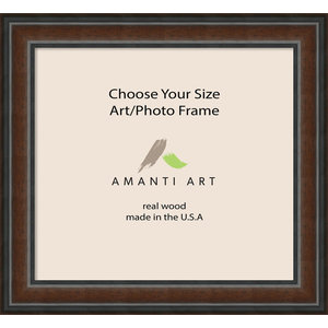 Picture Photo Frame 16 X Cyprus Walnut Outer Size 21 X25 Traditional Picture Frames By Amanti Art Houzz