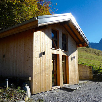 Un chalet contemporain façade nord ouest