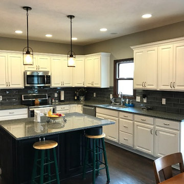 Waypoint Cabinetry- Painted Linen, Maple Espresso, and Cherry Java
