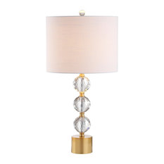 gold and silver table lamps