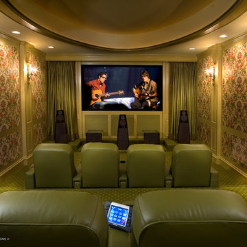 South Carolina Traditional Home Theater