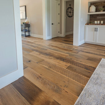 Original Face Skip Planed Reclaimed Oak Solid Plank Flooring