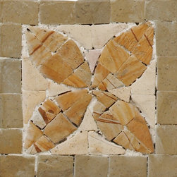 Veined Beige and Clear Green - Tile