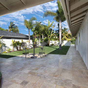 Patio layout showcasing our unique stone elements in architectural settings.