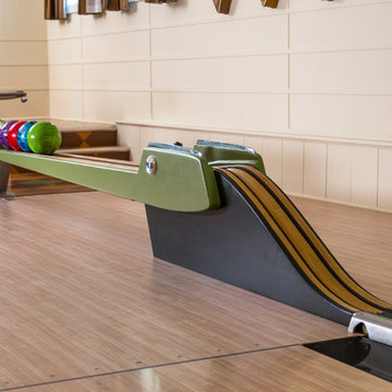 Vintage 1950s Equipment Restored for Retro Home Bowling Alley
