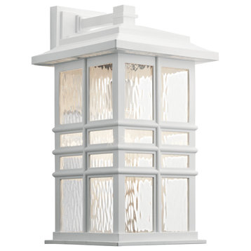Kichler 49831WH One Light Outdoor Wall Mount, White Finish