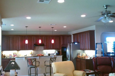 Example of a trendy kitchen design in Austin