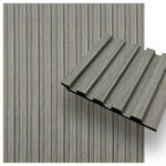 CONCORD WALLCOVERINGS - Waterproof Slat Panel, Gray, Sample - SAMPLE: For display purposes only.                                                                                                                                                                                                                                                                                                                                                                                  Concord Panels Design: Our wall panels offer countless possibilities to creatively design your interior and to set natural accents. In our assortment you will find a variety of wall panels, which are available in a range of wood grain finishes.                                                                                                                                                                                                                                                                                                                                                                                                      Aqua Resist System: Thanks to the advanced Aqua Resist technology, the Concord Panels are 100% waterproof. You can use the slats in bathrooms, spas and other rooms with increased humidity, as they do not harbor any mildew, bacteria or termite.                                                                                                                                                                                                                                                                                                                                                                                        Materials: Panels made from recyclable polystyrene PVC. The beautiful design of our products goes hand in hand with care for the environment.                                                                                                                                                   Easy to install: The installation of the panels is an easy and simple process. Trim the panels to the required size and use any adhesive suitable for wooden wall panels. The panels can also be nailed or screwed to the walls.