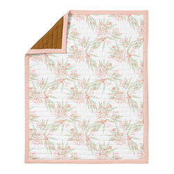 Gumnuts & Eucalyptus Cot Quilt - Cot Accessories
