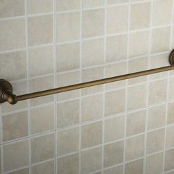 Antique Brass Wall-mounted Single Towel Bar TAB1005 - Bathroom Accessories