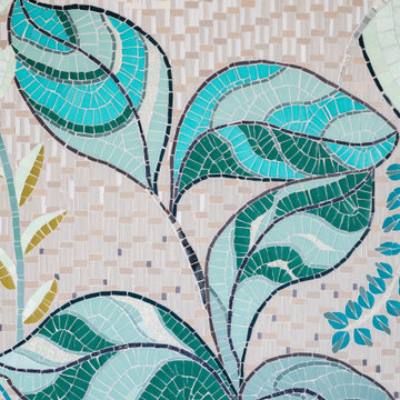 Mosaïque murale pour une salle d'eau
