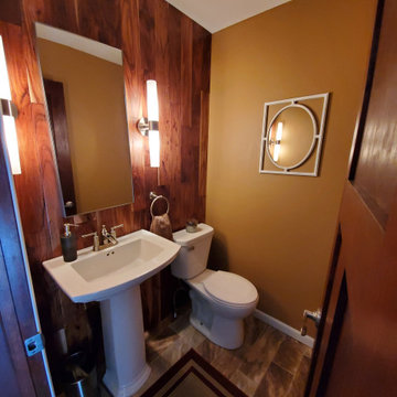 Converted coat closet to first floor guest washroom