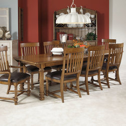American Drew 114-760 Americana Home Harvest Table-Kd - Dining Tables