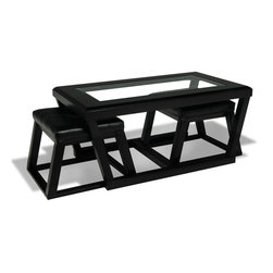 Kelton Cocktail Table with Ottoman - Coffee Tables