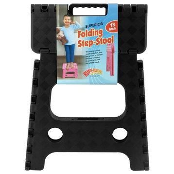 Superior Folding Step-Stool 13", Black