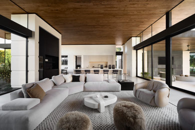 Trendy family room photo in Phoenix