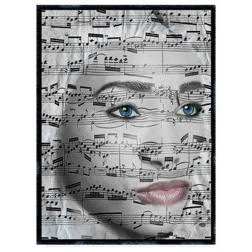 "She Music" by Dana Brett Munach, Canvas Art, 47"x35"