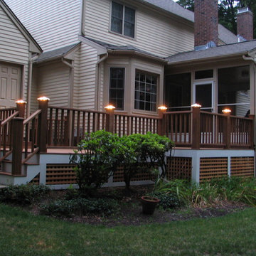 Clancy - deck lighting using low voltage lighted post caps.