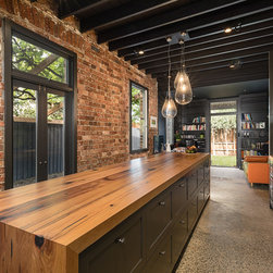 Recycled Messmate double waterfall timber bench - Products