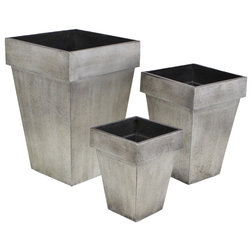 Transitional Outdoor Pots And Planters by Cheungs