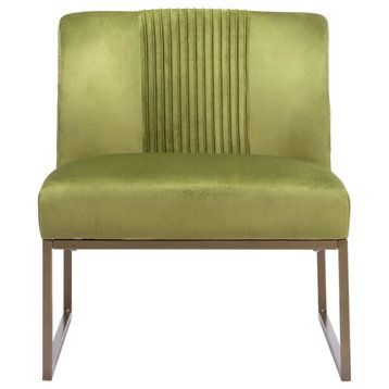 Delaney Accent Chair Brown, Olive Green
