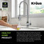 Britt 3-Function Pull-Down Water Filter Kitchen Faucet CH, Model KFF-1691CH