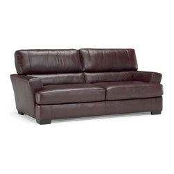 Natuzzi Editions Leather 2 Cushion Sofa B746 - Sofas